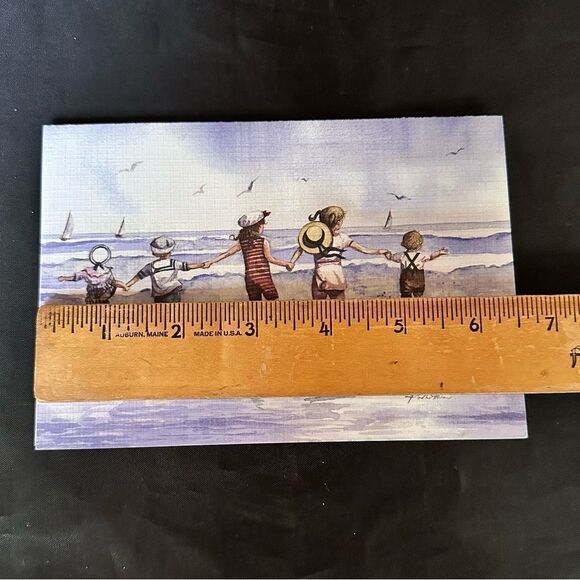 Faye Whittaker Edwardian Style Seaside Scene Print Greetings Cards w envelopes - Picture 8 of 9